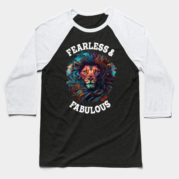 leo zodiac sign fearless Baseball T-Shirt by 007KathMeow
